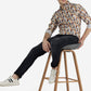 Yellow Printed Slim Fit Casual Shirt | Greenfibre