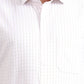 White & Brown Checked Regular Fit Formal Shirt | Greenfibre