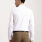 White & Brown Checked Regular Fit Formal Shirt | Greenfibre