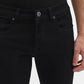 Jet Black Solid Narrow Fit Jeans | Greenfibre