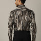 Brown Printed Slim Fit Party Wear Shirt | Wyre