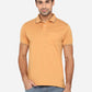 Honey Yellow Solid Slim Fit Polo T-Shirt | Greenfibre