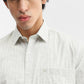 Green Printed Smart Fit Semi Casual Shirt | Greenfibre