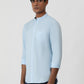 Sky Blue Solid Slim Fit Casual Shirt | Greenfibre