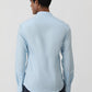 Sky Blue Solid Slim Fit Casual Shirt | Greenfibre