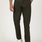 Olive Green Solid Neo Fit Casual Trouser | Greenfibre