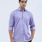 Purple Printed Smart Fit Semi Casual Shirt | Greenfibre