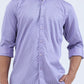 Purple Printed Smart Fit Semi Casual Shirt | Greenfibre