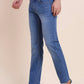 Light Blue Washed Narrow Fit Jeans | Greenfibre