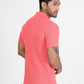 Pink Solid Slim Fit Polo T-Shirt | Greenfibre