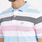 Multicolor Striped Slim Fit Polo T-Shirt | Greenfibre