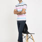 Multicolor Striped Slim Fit Polo T-Shirt | Greenfibre