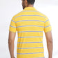 Yellow Striped Slim Fit Polo T-Shirt | Greenfibre