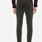 Olive Solid Slim Fit Formal Trouser | JB Studio