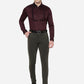 Olive Solid Slim Fit Formal Trouser | JB Studio