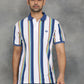 Multicolor Striped Slim Fit Polo T-Shirt | GreenFibre