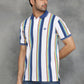 Multicolor Striped Slim Fit Polo T-Shirt | GreenFibre