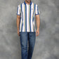 Multicolor Striped Slim Fit Polo T-Shirt | GreenFibre