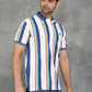 Multicolor Striped Slim Fit Polo T-Shirt | GreenFibre