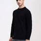 Black Solid Tailored Fit T-Shirt | Greenfibre