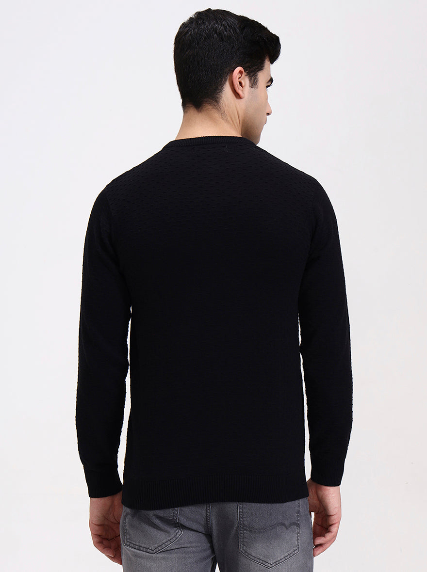 Black Solid Tailored Fit T-Shirt | Greenfibre