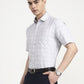 Grey Checked Regular Fit Formal Shirt | Greenfibre