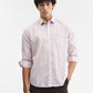 Pink Printed Smart Fit Semi Casual Shirt | Greenfibre