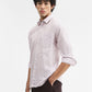 Pink Printed Smart Fit Semi Casual Shirt | Greenfibre