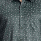 Green Printed Smart Fit Semi Casual Shirt | Greenfibre