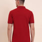 Red Solid Slim Fit Polo T-Shirt | Greenfibre