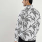 White Printed Slim Fit Casual Shirt | Greenfibre