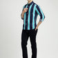 Blue Striped Slim Fit Casual Shirt | Greenfibre