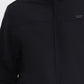 Black & Light Grey Solid Slim Fit Winter Jacket | Greenfibre