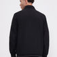 Black & Light Grey Solid Slim Fit Winter Jacket | Greenfibre