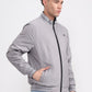 Black & Light Grey Solid Slim Fit Winter Jacket | Greenfibre