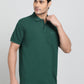 Green Solid REGULAR FIT Polo T-Shirt | Greenfibre