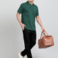 Green Solid REGULAR FIT Polo T-Shirt | Greenfibre