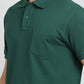 Green Solid REGULAR FIT Polo T-Shirt | Greenfibre