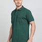 Green Solid REGULAR FIT Polo T-Shirt | Greenfibre