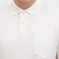 White Solid Slim Fit Polo T-Shirt | Greenfibre