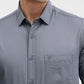 Grey Solid Slim Fit Casual Shirt | Greenfibre