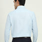 White & Light Blue Solid Slim Fit Formal Shirt | Greenfibre