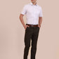 White & Grey Checked Regular Fit Formal Shirt | Greenfibre