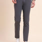 Dark Grey Solid Super Slim Fit Casual Trouser | Greenfibre