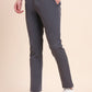 Dark Grey Solid Super Slim Fit Casual Trouser | Greenfibre