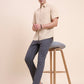 Dark Grey Solid Super Slim Fit Casual Trouser | Greenfibre