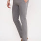 Grey Solid Super Slim Fit Casual Trouser | Greenfibre