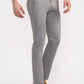 Grey Solid Super Slim Fit Casual Trouser | Greenfibre