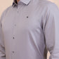 Light Grey Solid Slim Fit Party Wear Shirt | Greenfibre
