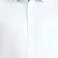 Sky Blue Solid Slim Fit Formal Shirt | Greenfibre